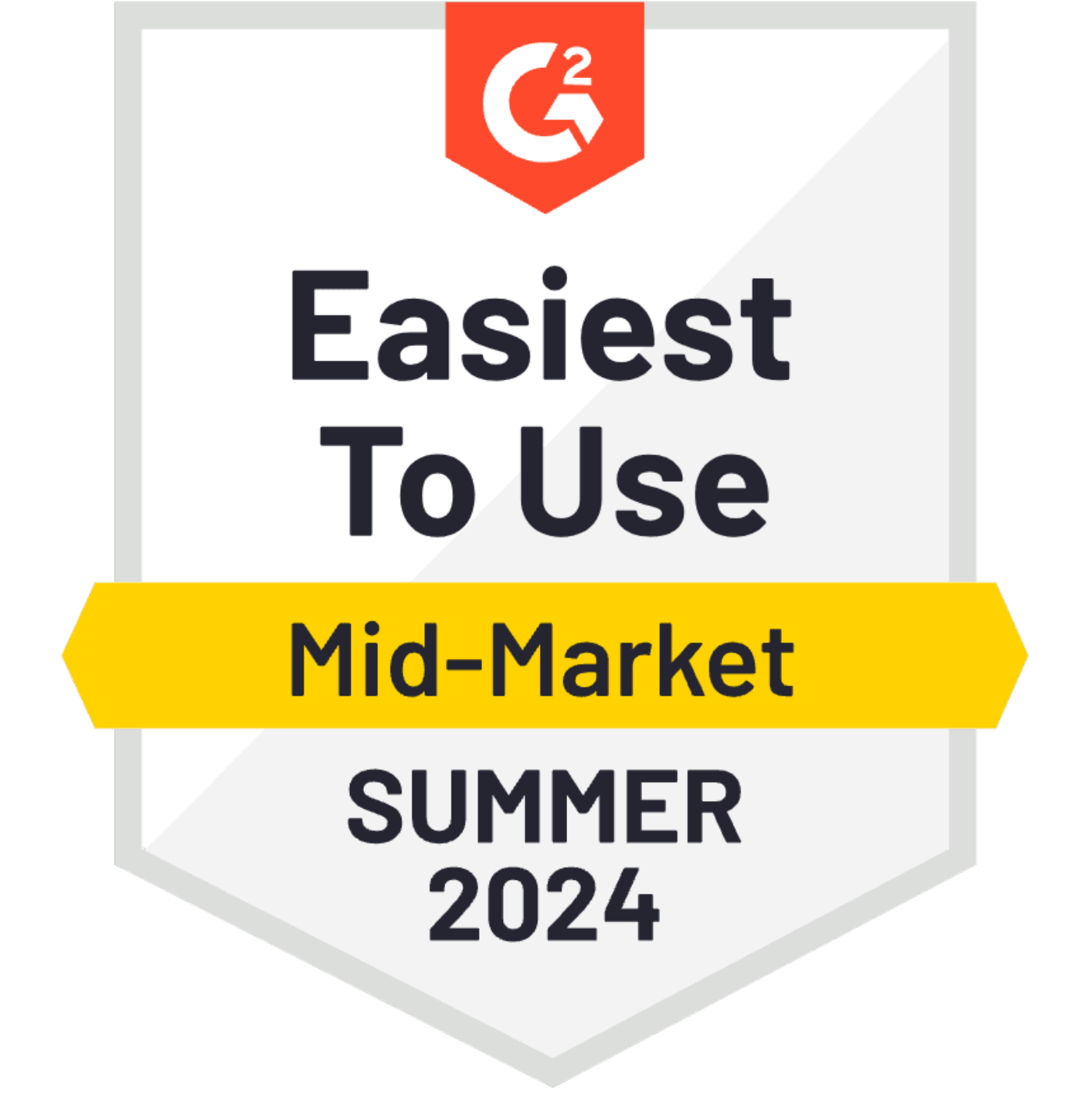 G2 Easiest to Use Mid Market Summer 2024
