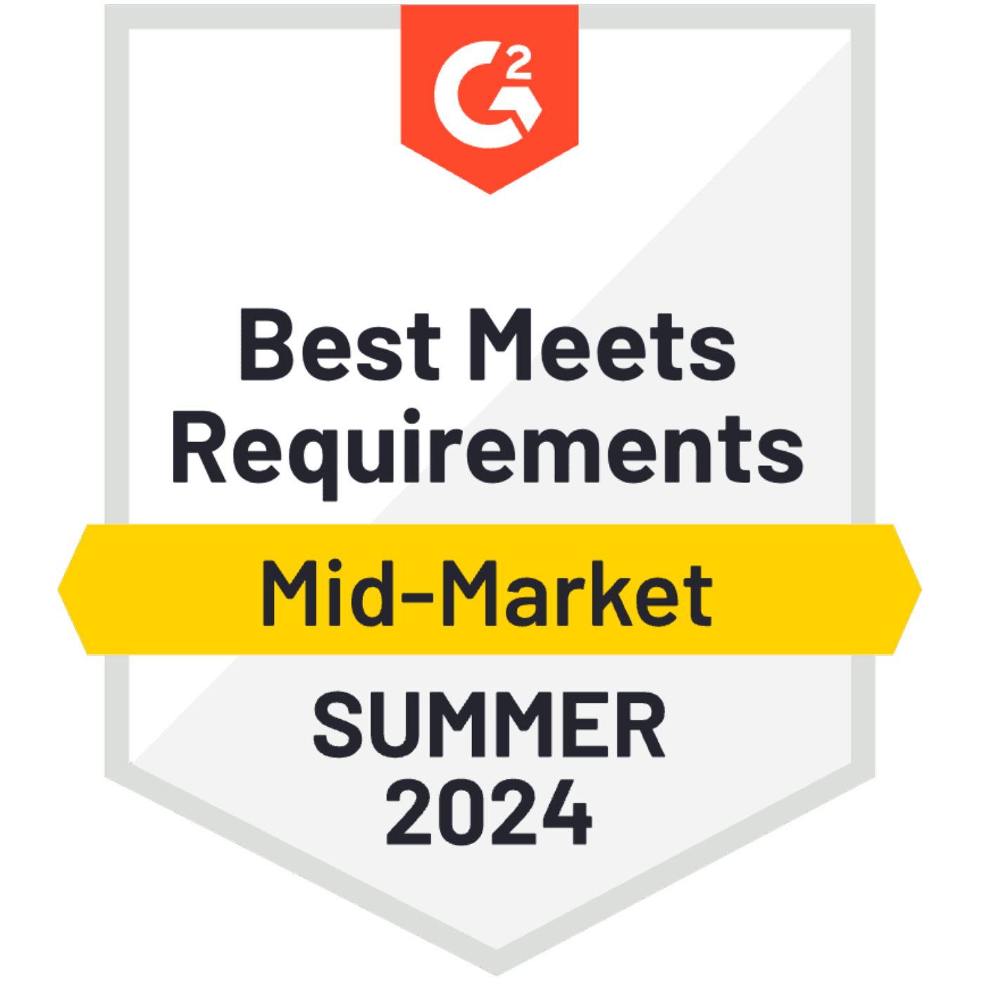 G2 Meets Requirements Mid Market Summer 2024